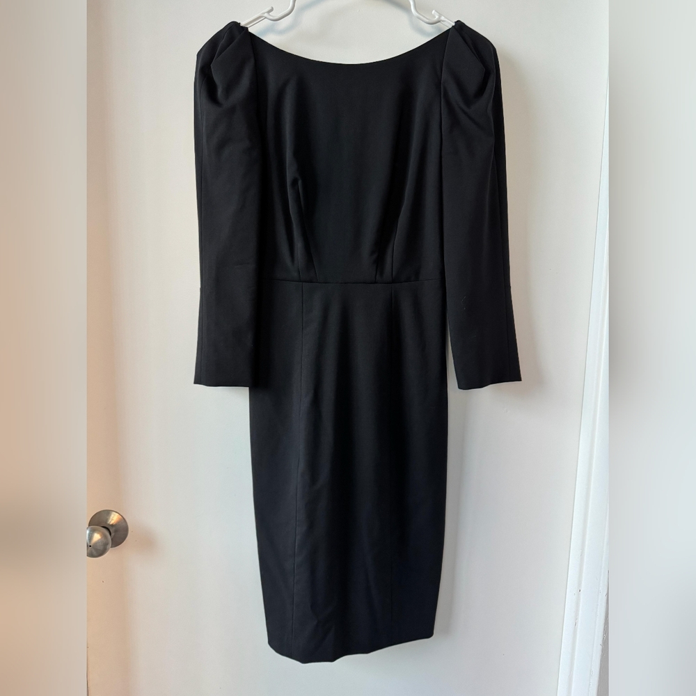 Club Monaco Black Long Sleeve Dress